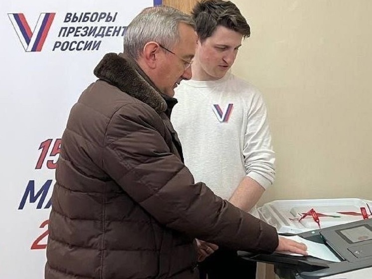 Калужский губернатор Шапша проголосовал на выборах Президента