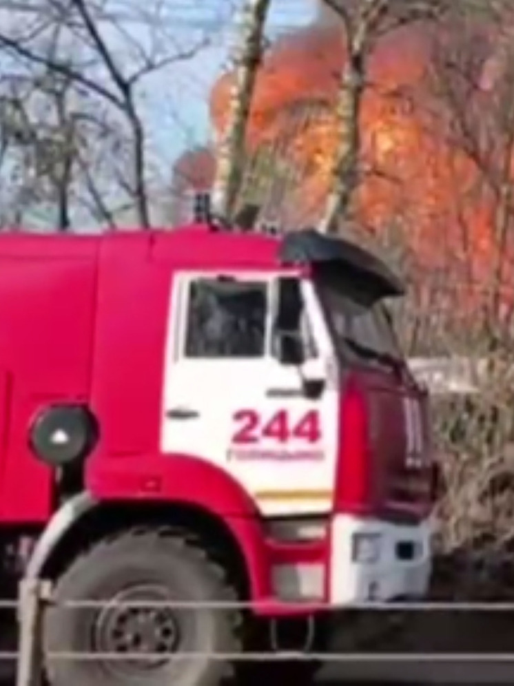 В Больших Вяземах под Одинцово выгорел частный дом