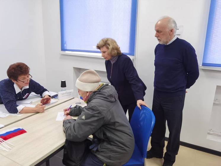 Омбудсмен Татьяна Москалькова отметила смелость и активность избирателей в Ивангороде