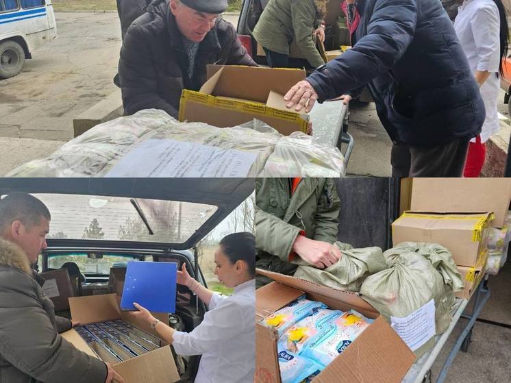 Гуманитарную помощь привезли в больницу Новой Каховки