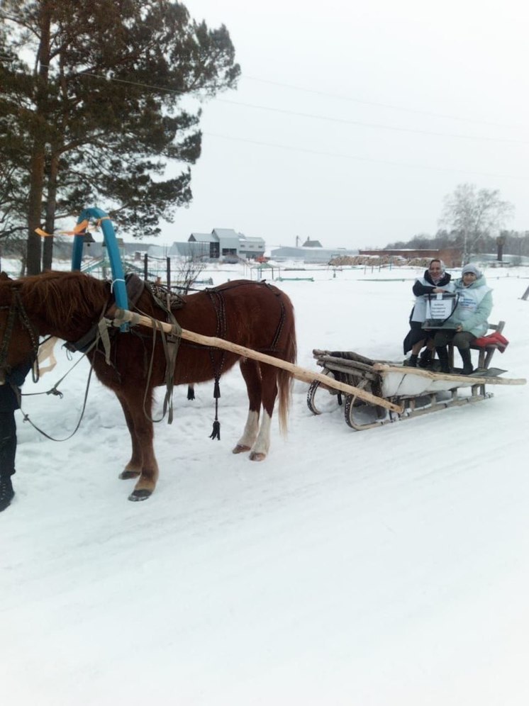 В Зырянском районе Томской области членов избиркома развозит конь Покер