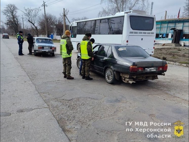 ГАИ и военная полиция провели рейды в Ивановке и Нижних Серогозах