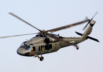 Сразу несколько информационных ресурсов опубликовали видео с догорающим на земле вертолетом ВСУ