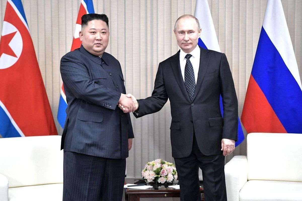 Kim Jong-un congratulated Putin on his election victory