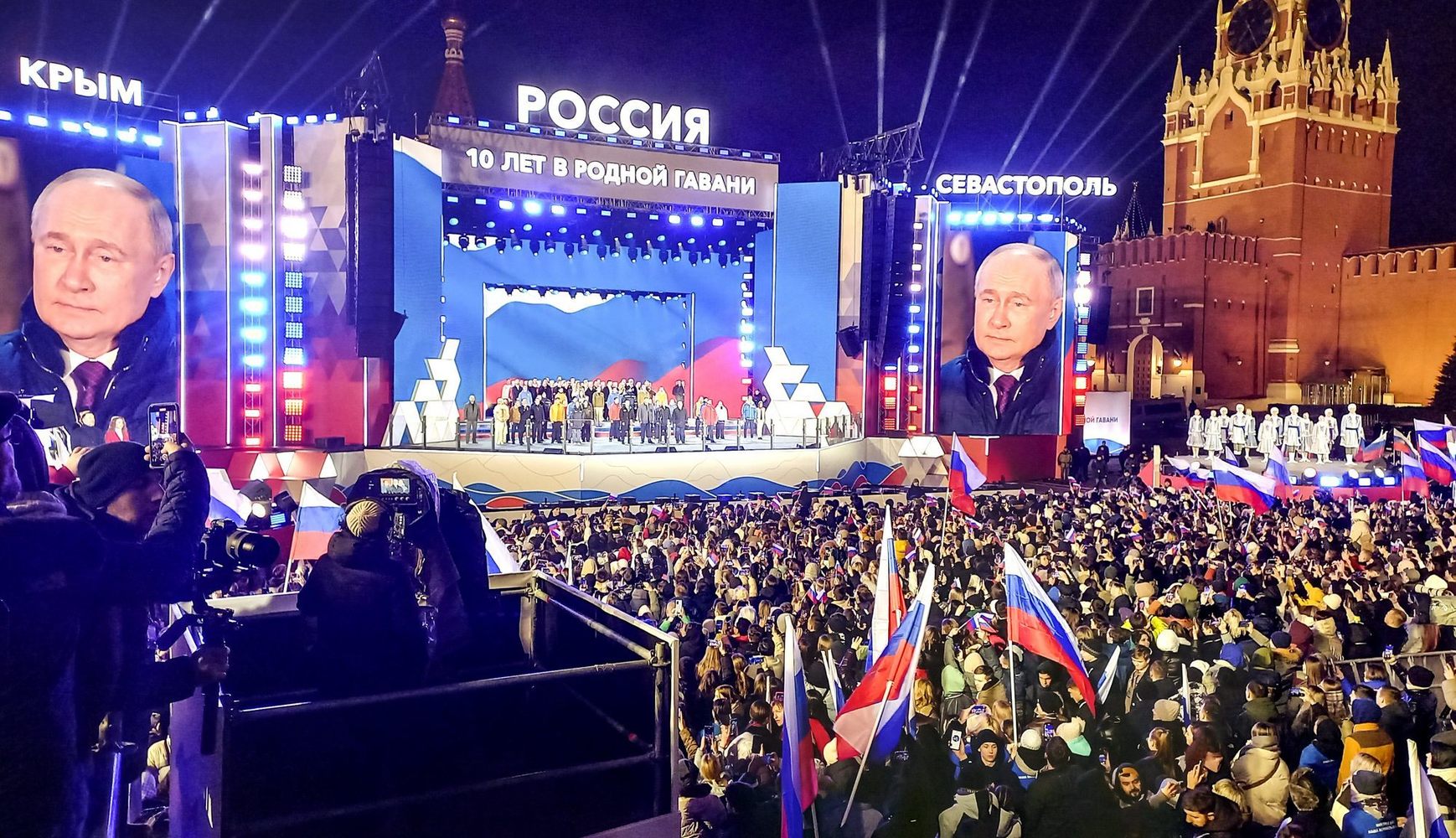 Mashkov, Rastorguev, Gagarina, Sklyar: Putin, who won the elections, spoke on Red Square 