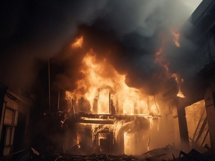 Административные здания и объект энергетики загорелись в Барнауле