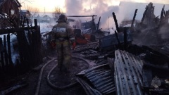 Опубликовано видео с места пожара, при котором погибли мама и трое детей