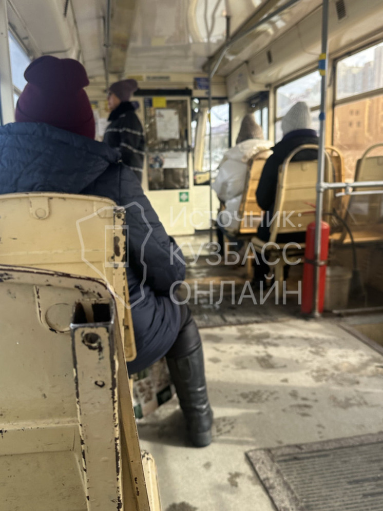 Состояние городских трамваев разозлило кемеровчанку