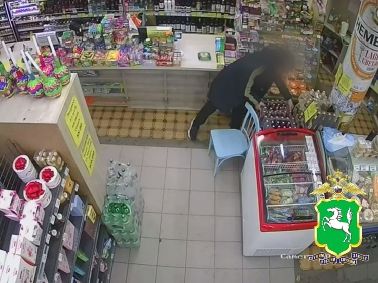 Северчанин украл ящик пива и разбил его, споткнувшись о порог магазина