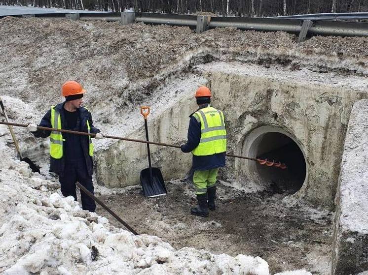 К паводку готовят федеральные трассы в Подмосковье