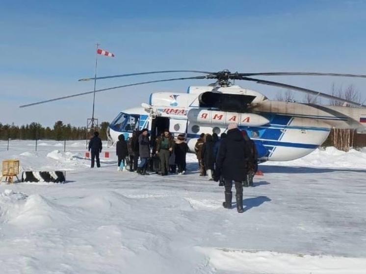 На Ямале выполнили первый регулярный вертолетный рейс из Тарко-Сале в Халясавэй