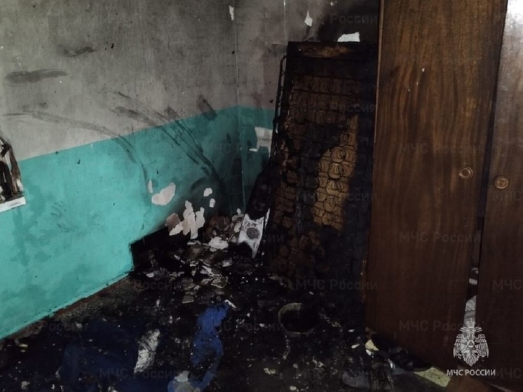 Мужчина получил ожоги на пожаре дома в Калуге