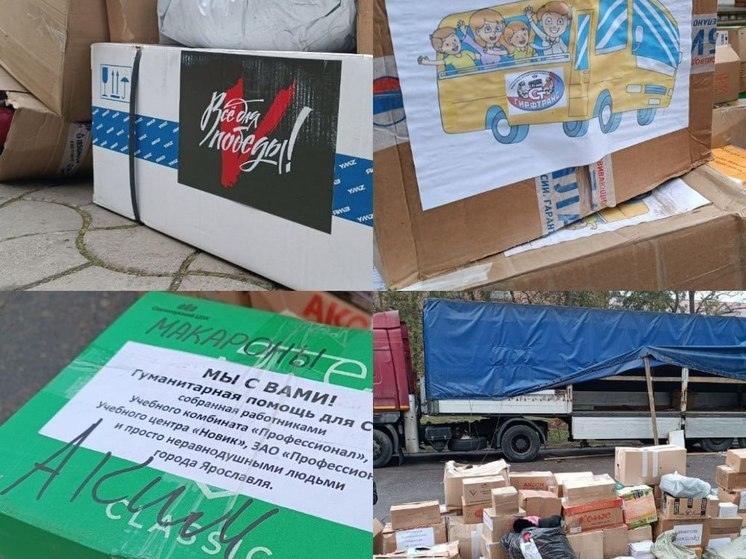 В Акимовку прибыла гуманитарная помощь из Ярославской области