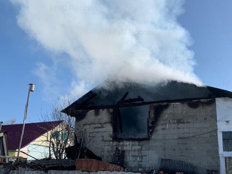 В МЧС выясняют почему сгорел дом в Персирланах Ядринского округа
