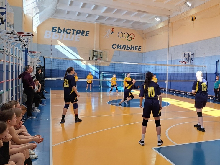 Школьницы Серпухова сыграли в волейбол