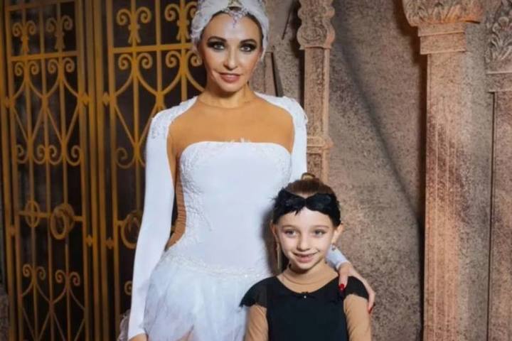 Татьяна Навка с дочерью принимает участие в съемках фильма