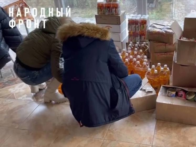 Народный Фронт доставил четыре тонны продуктов в Херсонскую область