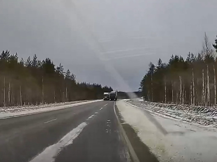 Фура по встречной полосе вылетела на водителя легковушки в Карелии