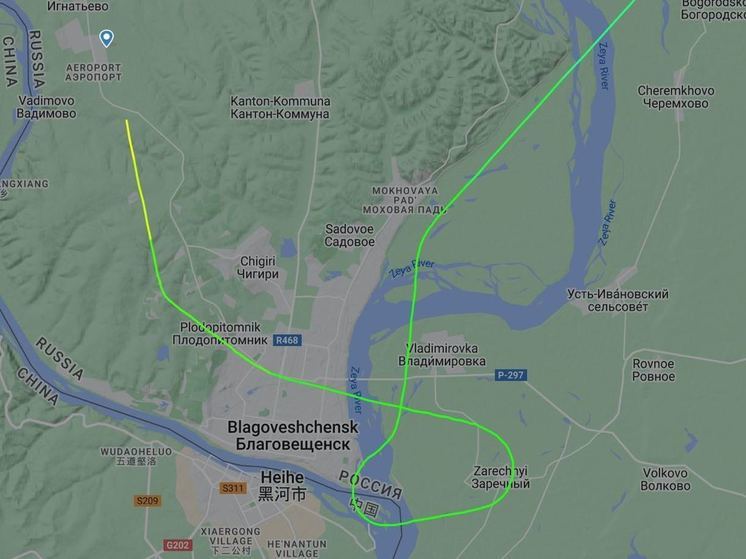 Самолет из Красноярска случайно нарушил границу с Китаем