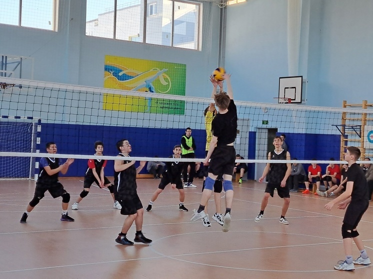 Школьники Серпухова сыграли в волейбол