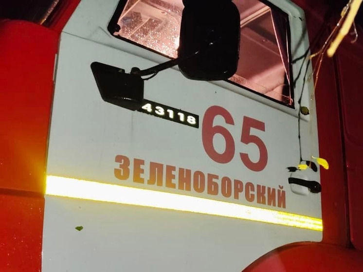 Порядка 20 человек эвакуировали с места пожара в Зеленоборском