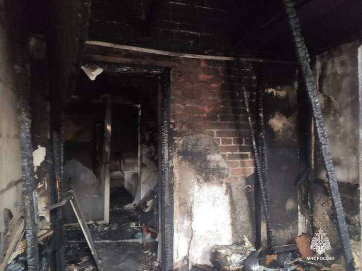 В Ростовской области чуть не погибла семья при пожаре