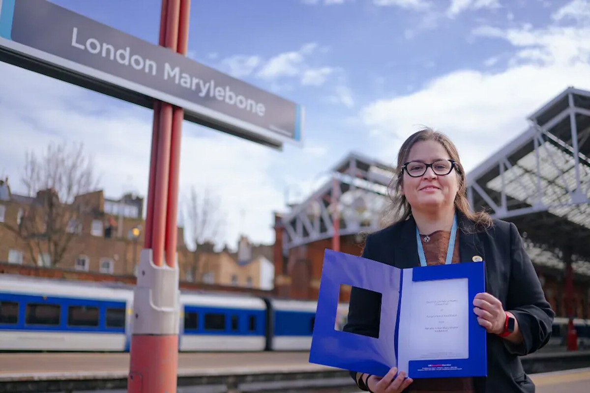 A woman changed her name in honor of her favorite railway station