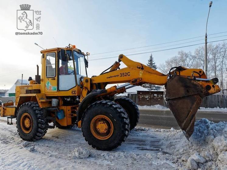 Подготовка к паводку: почти 5 тонн снега вывезли из Ленинского района Томска