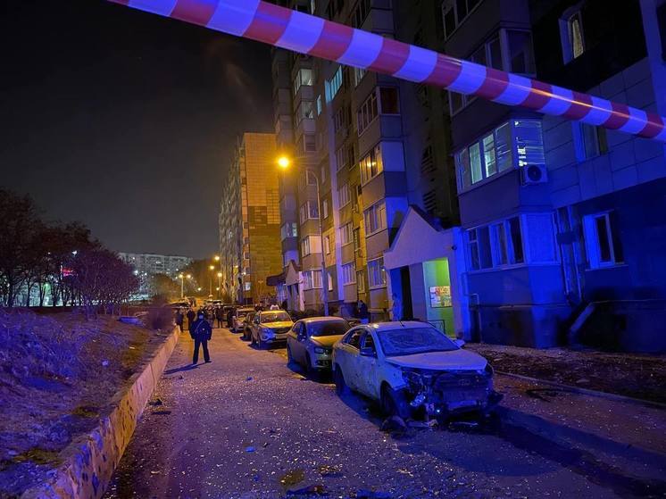Демидов показал фото последствий вечерней атаки ВСУ на Белгород
