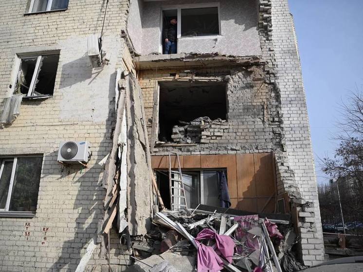   В Белгороде после атаки ВСУ обрушилась часть дома, мужчина погиб