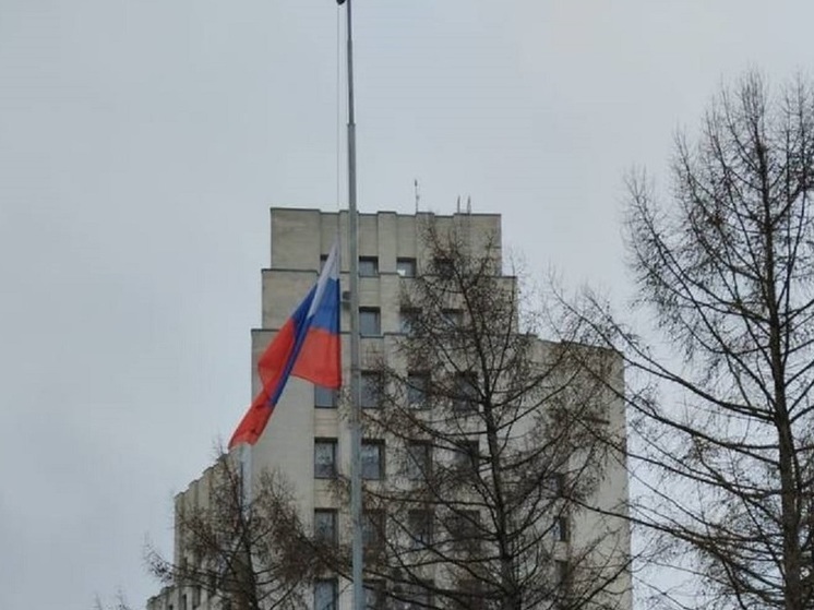 На Вологодчине приспущены государственные флаги на всех зданиях административных и бюджетных учреждений