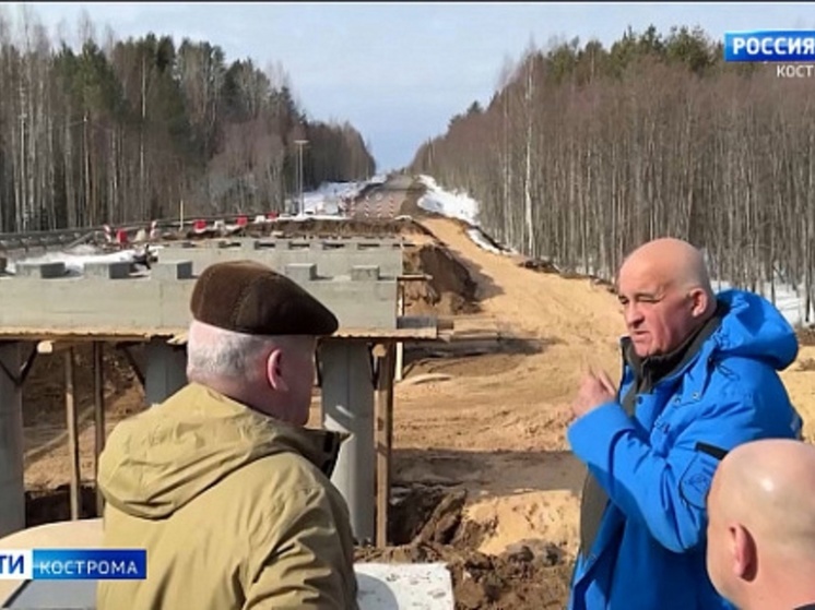 Костромские переправы: новый мост через реку Княжая обещали губернатору сдать к октябрю
