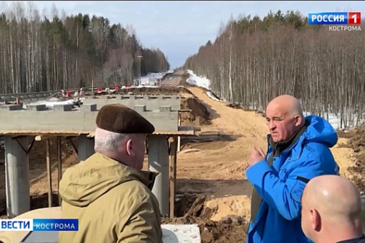 Костромские переправы: новый мост через реку Княжая обещали губернатору сдать к октябрю