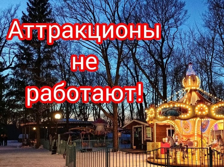 В пензенских парках не будут работать аттракционы 24 марта