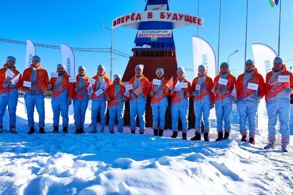 The flame of the Children of Asia Games arrived in Vilyuysk, Yakutia