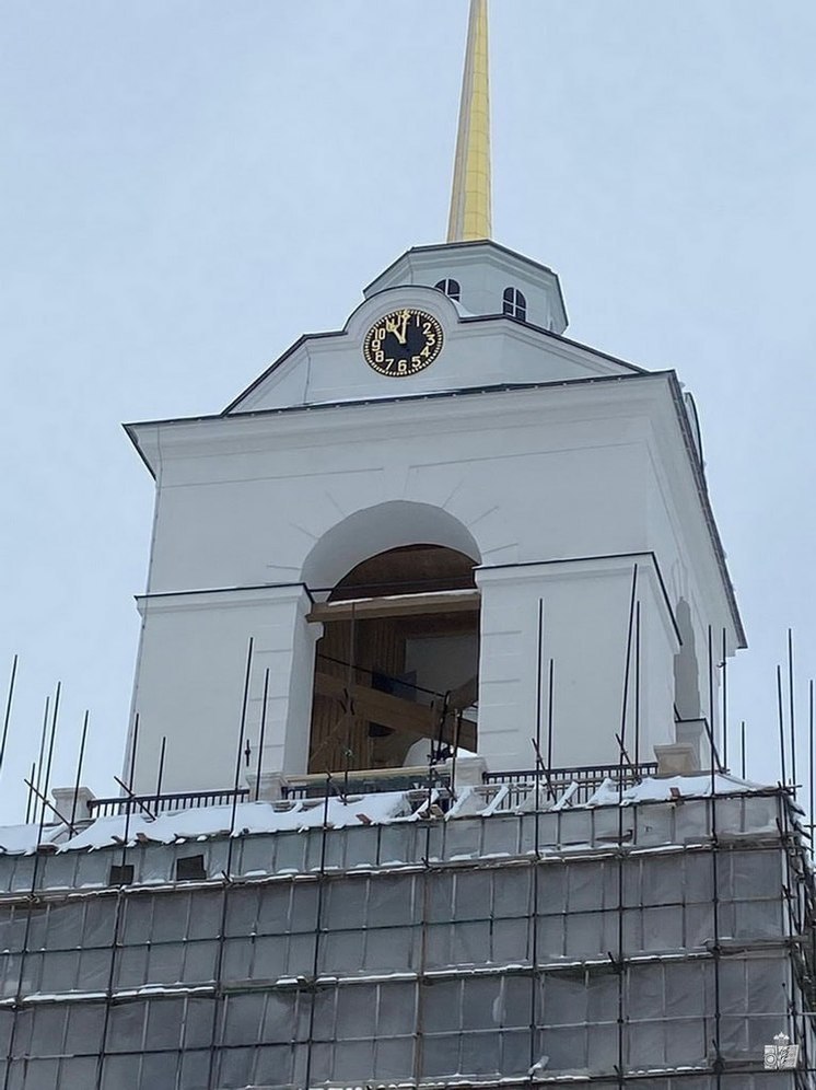 Устройство ограждения кровли Свято-Троицкого собора началось в Пскове