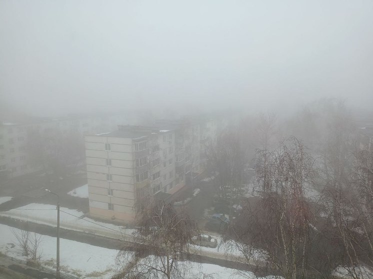 Пензу накрыл густой туман 26 марта