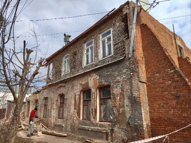 В Курске на Белинского начался снос бывшего Доходного дома Васильевой