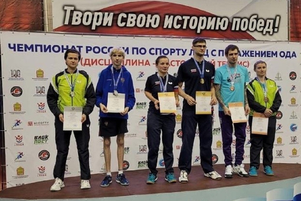 Oryol tennis player Yuri Nozdrunov won three medals at the Russian Championship