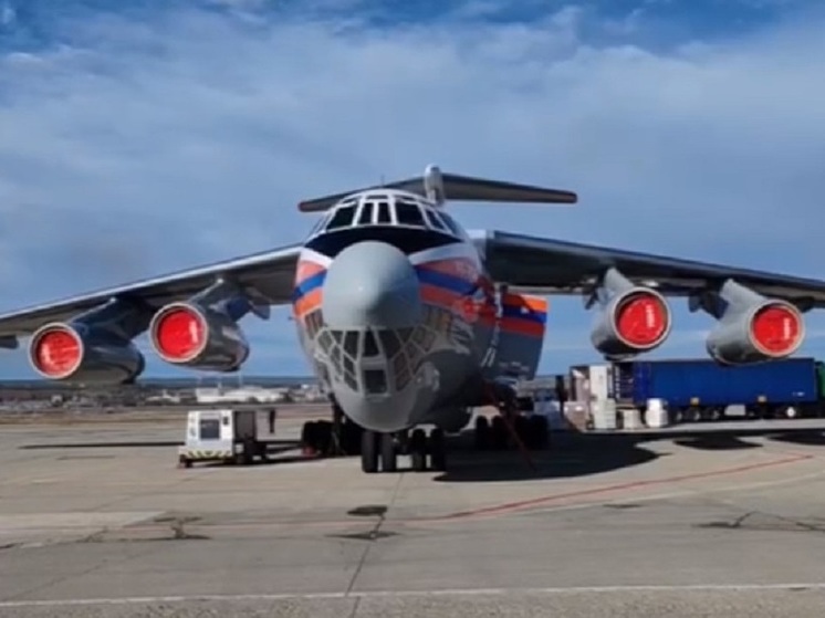 Ил-76 МЧС России доставит гуманитарную помощь для жителей сектора Газа