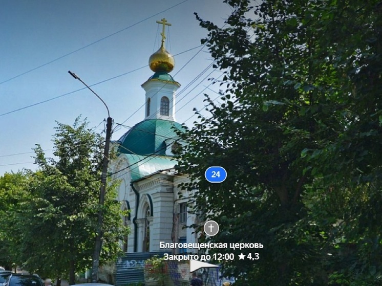 В Костроме на улице Свердлова завершается восстановление Благовещенской церкви