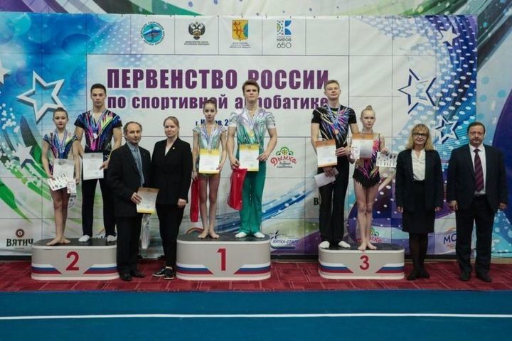 Kirovchne became winners of gold medals in sports acrobatics