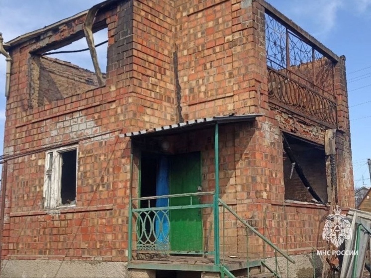 В Ростовской области в пожаре едва не погибла семья