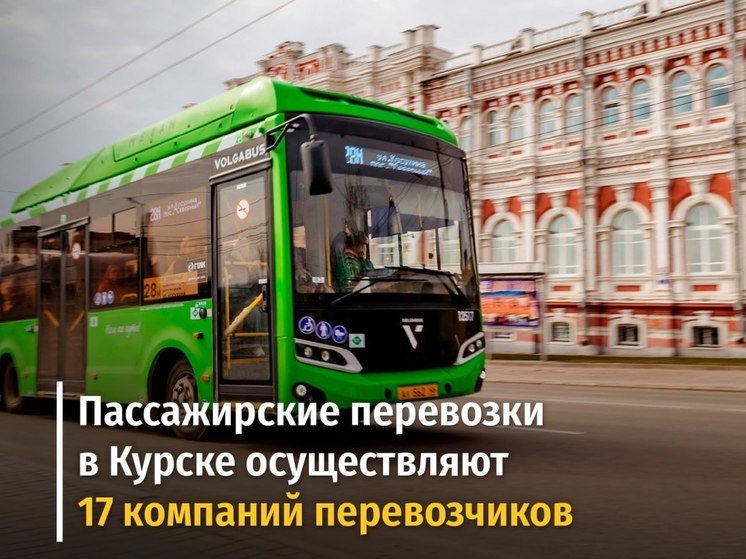 В Курске работу на маршрутах общественного транспорта обеспечивают 17 перевозчиков