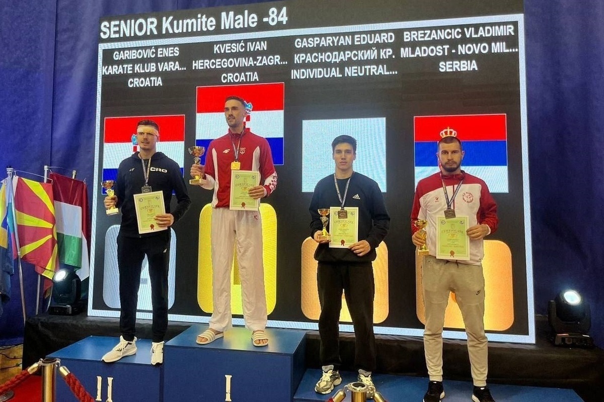 Sochi karateka became third at the international tournament in Serbia