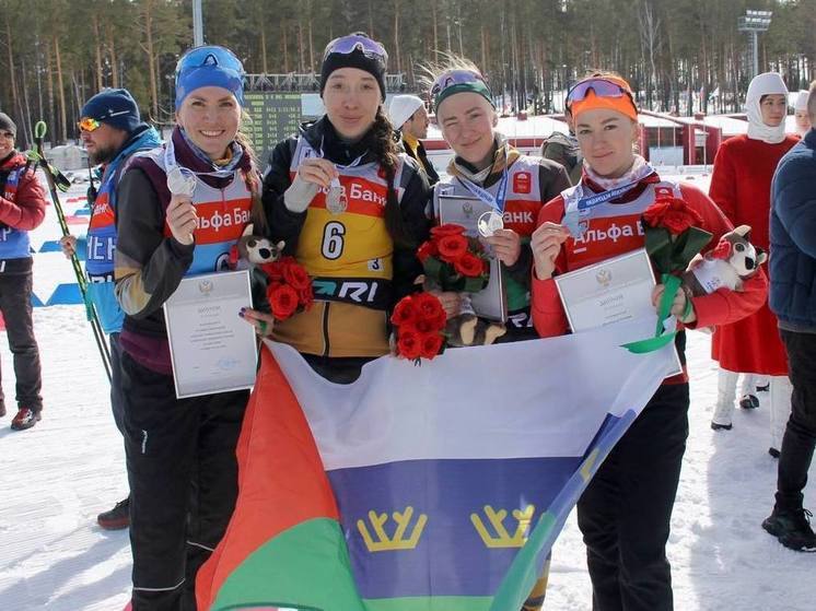 Тюменки завоевали «серебро» на Чемпионате России по биатлону