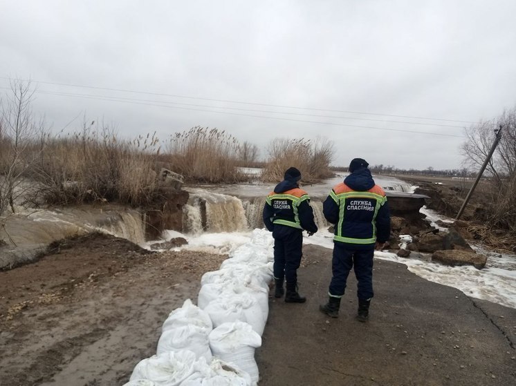 В Фёдоровском районе на Еруслане разрушилась плотина