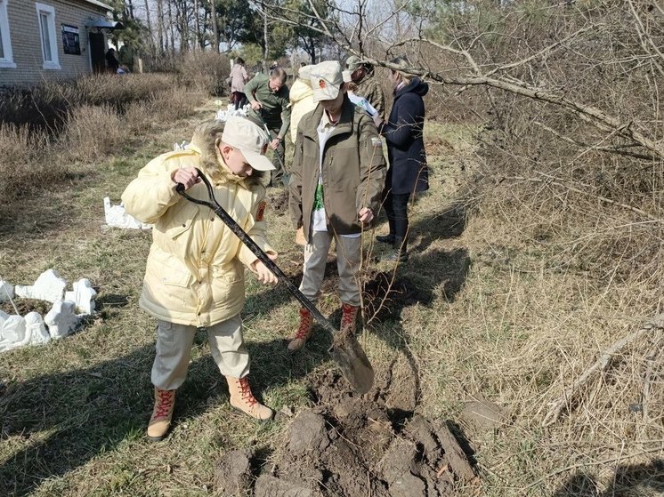 Шахтерские активисты создали сад памяти
