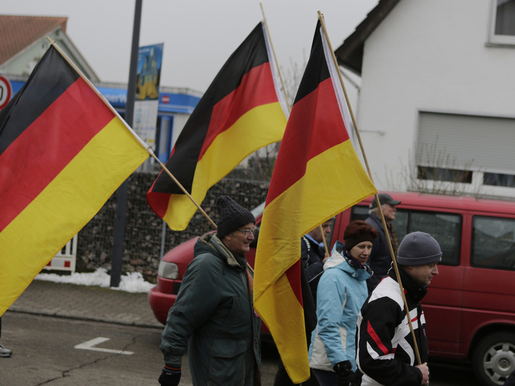 Берлинцы протестуют против вовлечения Германии в конфликт на Украине