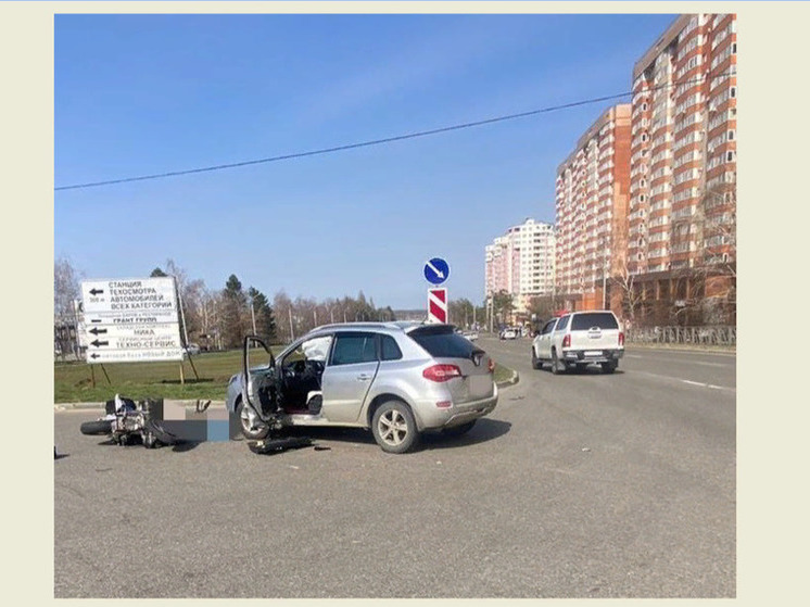 В Ставрополе на проспекте Кулакова в ДТП погиб мотоциклист